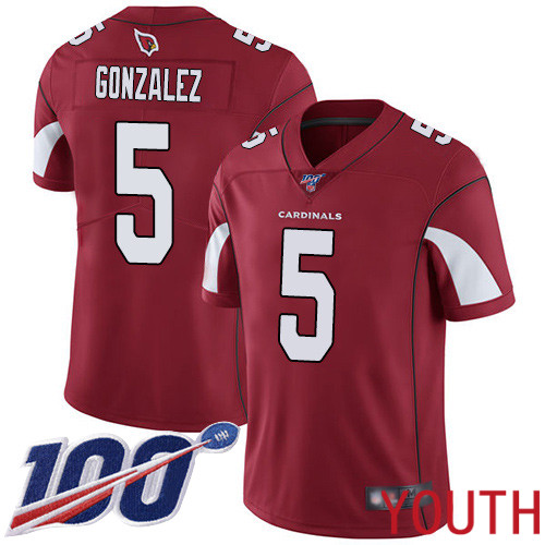 Arizona Cardinals Limited Red Youth Zane Gonzalez Home Jersey NFL Football #5 100th Season Vapor Untouchable->women nfl jersey->Women Jersey